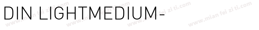 DIN LIGHTMEDIUM字体转换